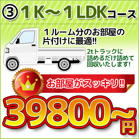 １Ｌ～１ＬＤＫコース 9800円